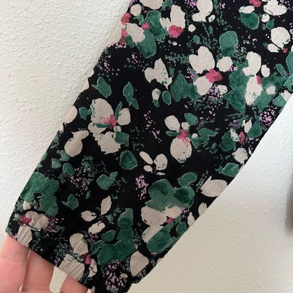 BHS floral elastic hem tie front Women blouse size 14 - Picture 3 of 6